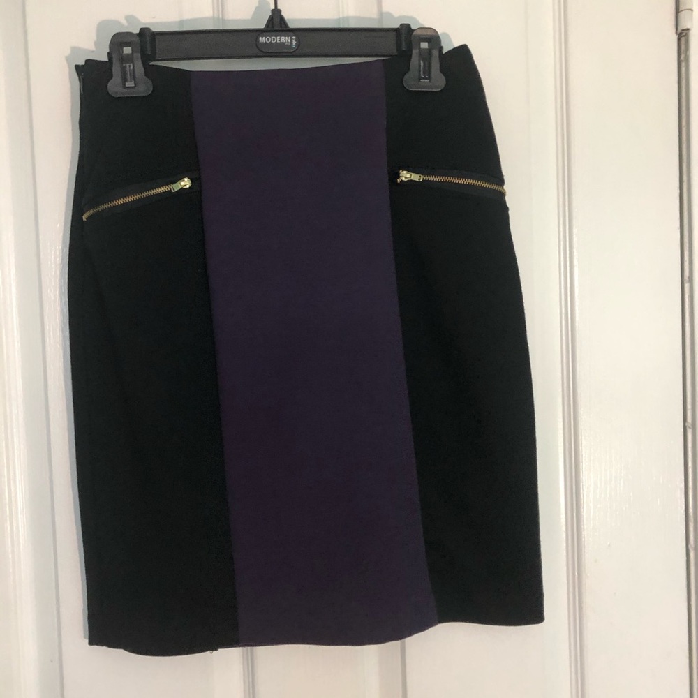 EUC Cynthia Rowley purple and black skirt size 4